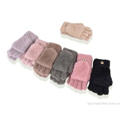 Рукавички жіночі "CAP" D02 (норка) mix, (р.р. One size), Китай, від 12 шт. Рукавички жіночі "CAP" D02 (норка) mix, (р.р. One size), Китай, від 12 шт.