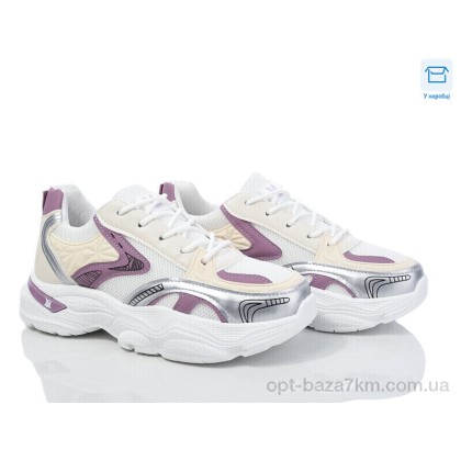 Кроссовки женские "Синдикат взуття" M4 white-purple, (р.р. 37-41), Китай, от 8 шт.