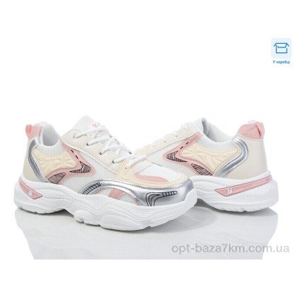 Кроссовки женские "Синдикат взуття" M4 white-pink, (р.р. 37-41), Китай, от 8 шт.