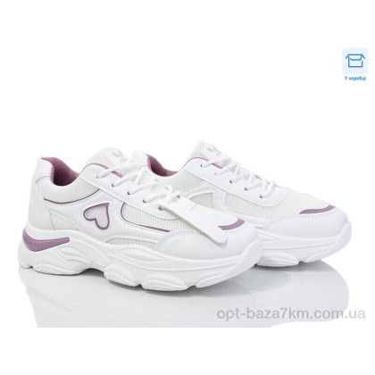 Кроссовки женские "Синдикат взуття" M5 white-purple, (р.р. 37-41), Китай, от 8 шт.