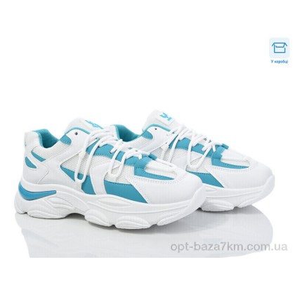 Кроссовки женские "Синдикат взуття" M1 white-green, (р.р. 37-41), Китай, от 8 шт.