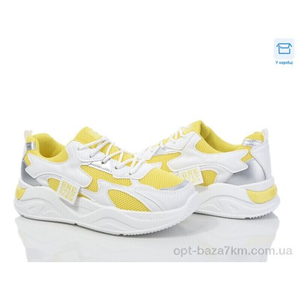 Кроссовки женские "Синдикат взуття" M2 yellow-white, (р.р. 37-41), Китай, от 8 шт.