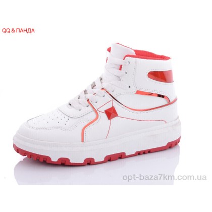 Кроссовки женские "QQ&Панда" BK72 white-red, (р.р. 36-41), Китай, от 8 шт. Кроссовки женские "QQ&Панда" BK72 white-red, (р.р. 36-41), Китай, от 8 шт.