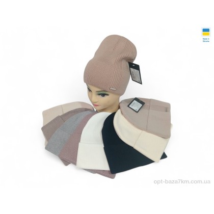 Шапка жіноча "Mabi" 0386 mix, (р.р. One size), Україна, від 5 шт.
