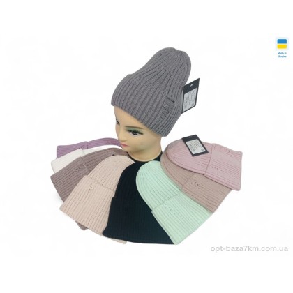 Шапка жіноча "Mabi" 0390 mix, (р.р. One size), Україна, від 5 шт.
