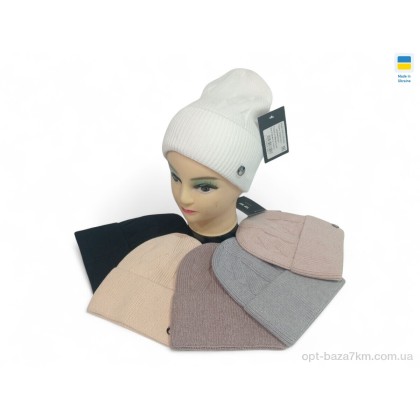 Шапка жіноча "Mabi" 0394 mix, (р.р. One size), Україна, від 5 шт.