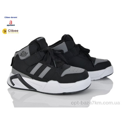 Кроссовки детские "Clibee-Doremi" TB6526 black-grey, (р.р. 21-26), Китай, от 6 шт. Кроссовки детские "Clibee-Doremi" TB6526 black-grey, (р.р. 21-26), Китай, от 6 шт.