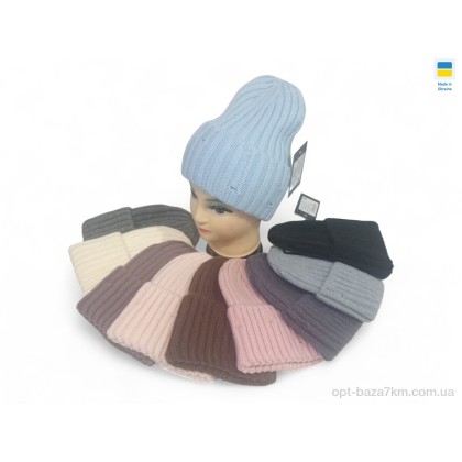 Шапка жіноча "Mabi" 430 mix, (р.р. One size), Україна, від 5 шт.