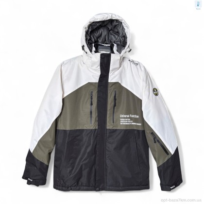 Куртка чоловіча "Audsa" S24007-60 white-khaki-black, (р.р. M-3XL), Китай, від 5 шт.