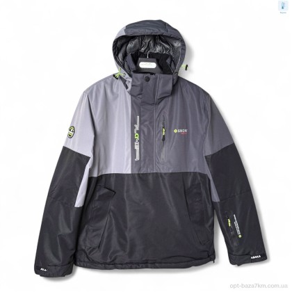 Куртка чоловіча "Audsa" S24039-6 black-l.grey-grey, (р.р. M-3XL), Китай, від 5 шт.