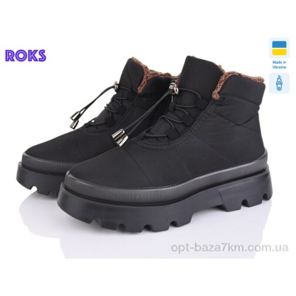 Ботинки женские "Roks" 5403 чорний, (р.р. 37-41), Украина, от 6 шт.