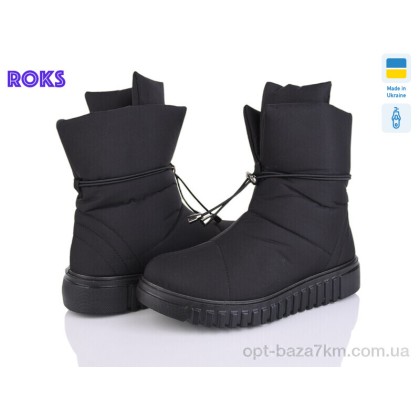 Дутики женские "Roks" 4412 чорний, (р.р. 38-42), Украина, от 6 шт. Дутики женские "Roks" 4412 чорний, (р.р. 38-42), Украина, от 6 шт.