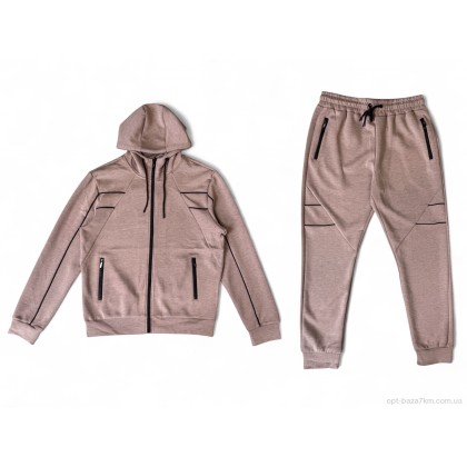 Спортивный костюм мужской "Audsa" A142-1 beige, (р.р. 2XL-6XL), Китай, от 5 шт. Спортивный костюм мужской "Audsa" A142-1 beige, (р.р. 2XL-6XL), Китай, от 5 шт.