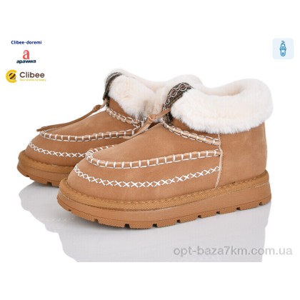 Ботинки детские "Clibee-Doremi" E2 camel-yellow, (р.р. 33-38), Китай, от 8 шт. Ботинки детские "Clibee-Doremi" E2 camel-yellow, (р.р. 33-38), Китай, от 8 шт.