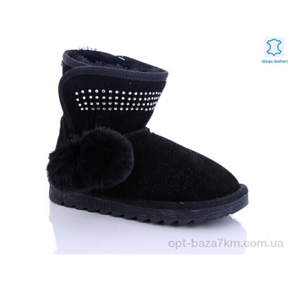 Дитячі уггі "Waldem" W1-103-2 black, (р.р. 33-37), Китай, від 8 шт. Дитячі уггі "Waldem" W1-103-2 black, (р.р. 33-37), Китай, від 8 шт.