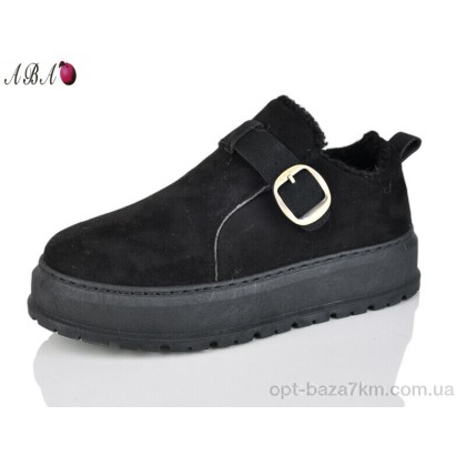 Угги женские "Aba" T1010 black, (р.р. 36-41), Китай, от 8 шт.