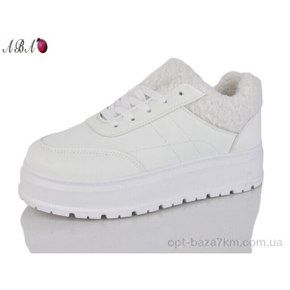 Кроссовки женские "Aba" T018 white, (р.р. 36-41), Китай, от 8 шт.