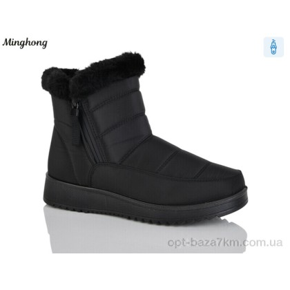Дутики женские "Minghong" 281 black, (р.р. 37-42), Китай, от 8 шт. Дутики женские "Minghong" 281 black, (р.р. 37-42), Китай, от 8 шт.