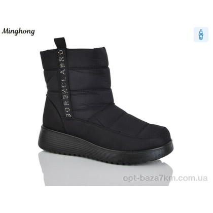 Дутики женские "Minghong" 285 black, (р.р. 37-42), Китай, от 8 шт. Дутики женские "Minghong" 285 black, (р.р. 37-42), Китай, от 8 шт.