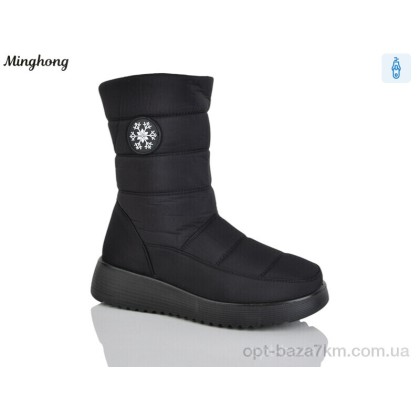 Дутики женские "Minghong" 292 black, (р.р. 37-42), Китай, от 8 шт. Дутики женские "Minghong" 292 black, (р.р. 37-42), Китай, от 8 шт.