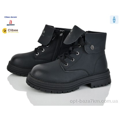 Черевики дитячі "Clibee-Doremi" C31076-20 black, (р.р. 32-37), Китай, від 8 шт. Черевики дитячі "Clibee-Doremi" C31076-20 black, (р.р. 32-37), Китай, від 8 шт.