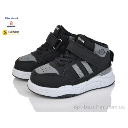 Дитячі кросівки "Clibee-Doremi" T6526 black-grey, (р.р. 21-26), Китай, від 6 шт. Дитячі кросівки "Clibee-Doremi" T6526 black-grey, (р.р. 21-26), Китай, від 6 шт.
