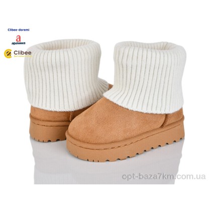 Дитячі уггі "Clibee-Doremi" F950B camel, (р.р. 25-30), Китай, від 8 шт. Дитячі уггі "Clibee-Doremi" F950B camel, (р.р. 25-30), Китай, від 8 шт.