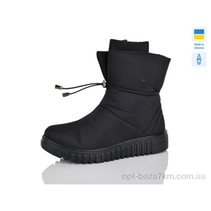 Дутики женские "Lot Shoes" 44-12 чорний, (р.р. 38-42), Украина, от 6 шт.