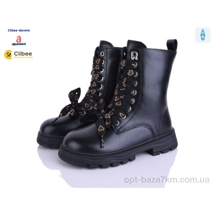 Ботинки детские "Clibee-Doremi" C6227 black, (р.р. 31-36), Китай, от 8 шт. Ботинки детские "Clibee-Doremi" C6227 black, (р.р. 31-36), Китай, от 8 шт.