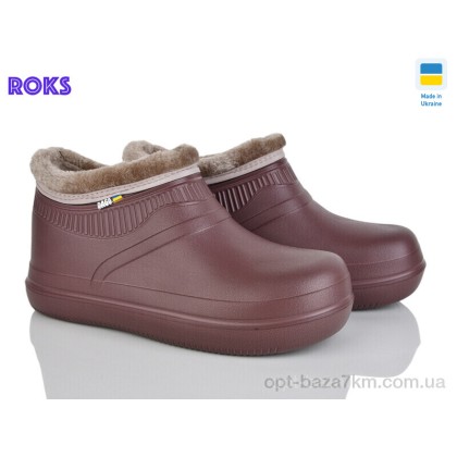 Галоши женские "Roks" 7004 шоколад, (р.р. 37-41), Украина, от 8 шт.