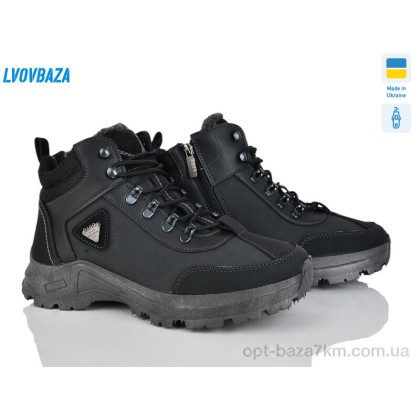 Ботинки мужские "Lvovbaza" M28-01 чорний, (р.р. 41-45), Украина, от 6 шт. Ботинки мужские "Lvovbaza" M28-01 чорний, (р.р. 41-45), Украина, от 6 шт.