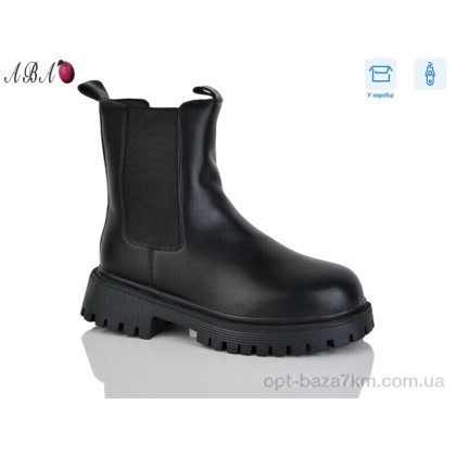 Черевики жіночі "Aba" 5269 black, (р.р. 36-41), Китай, від 6 шт.