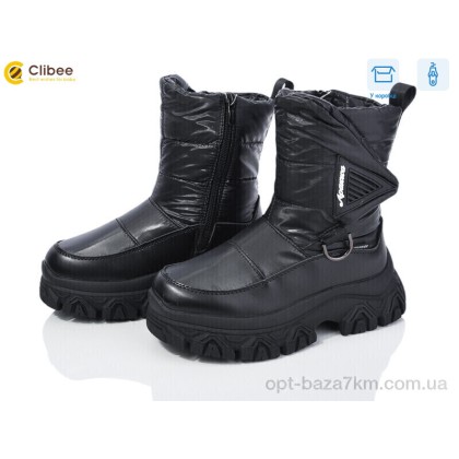 Дутики детские "Clibee" TJ1014P-1 black, (р.р. 32-37), Китай, от 8 шт. Дутики детские "Clibee" TJ1014P-1 black, (р.р. 32-37), Китай, от 8 шт.