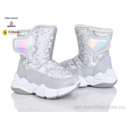 Дутики дитячі "Clibee-Doremi" D03 silver, (р.р. 22-27), Китай, від 6 шт. Дутики дитячі "Clibee-Doremi" D03 silver, (р.р. 22-27), Китай, від 6 шт.
