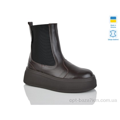Ботинки женские "Sali" 91 шоколад.к. зима, (р.р. 37-41), Украина, от 6 шт.
