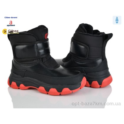 Дутики детские "Clibee-Doremi" H555-1 black-red, (р.р. 27-32), Китай, от 6 шт. Дутики детские "Clibee-Doremi" H555-1 black-red, (р.р. 27-32), Китай, от 6 шт.