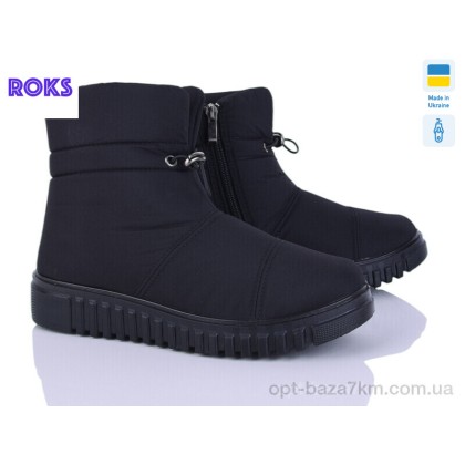 Дутики женские "Roks" 4410 чорний, (р.р. 38-42), Украина, от 6 шт. Дутики женские "Roks" 4410 чорний, (р.р. 38-42), Украина, от 6 шт.