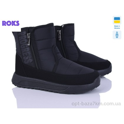 Дутики женские "Roks" 3715 чорний, (р.р. 37-42), Украина, от 6 шт. Дутики женские "Roks" 3715 чорний, (р.р. 37-42), Украина, от 6 шт.