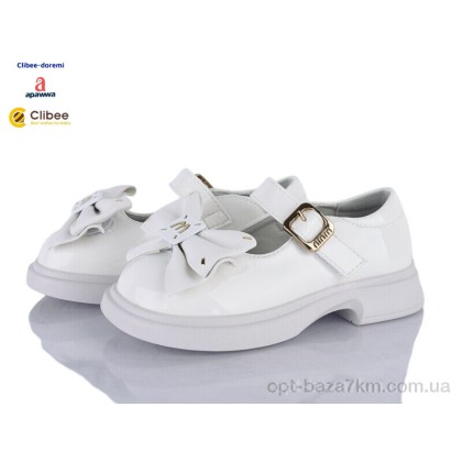 Туфли детские "Clibee-Doremi" P5704 white, (р.р. 25-30), Китай, от 6 шт. Туфли детские "Clibee-Doremi" P5704 white, (р.р. 25-30), Китай, от 6 шт.