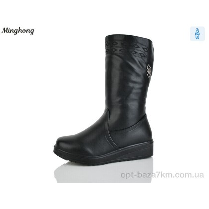 Сапоги женские "Minghong" 271 black, (р.р. 37-42), Китай, от 6 шт. Сапоги женские "Minghong" 271 black, (р.р. 37-42), Китай, от 6 шт.