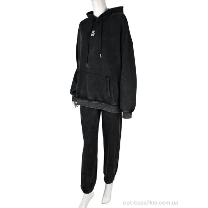 Спортивний костюм жіночий "Мир" 4245-J048 black, (р.р. S-L), Китай, від 3 шт. Спортивний костюм жіночий "Мир" 4245-J048 black, (р.р. S-L), Китай, від 3 шт.