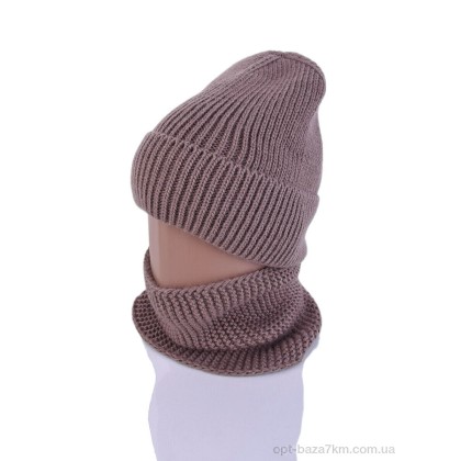 Шапка жіноча "Red Hat" 3499-4 шапка-баф brown, (р.р. 54-58), Китай, від 3 шт.