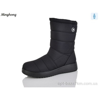 Дутики женские "Minghong" 282 black, (р.р. 37-42), Китай, от 8 шт. Дутики женские "Minghong" 282 black, (р.р. 37-42), Китай, от 8 шт.