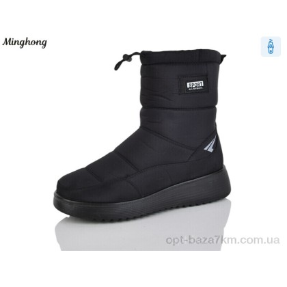 Дутики женские "Minghong" 283 black, (р.р. 37-42), Китай, от 8 шт. Дутики женские "Minghong" 283 black, (р.р. 37-42), Китай, от 8 шт.