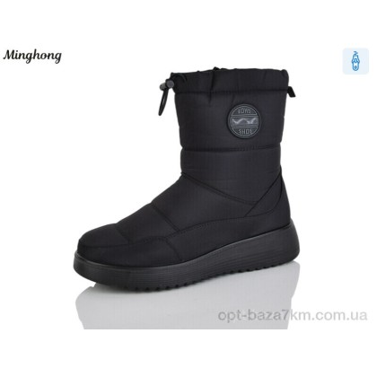 Дутики женские "Minghong" 286 black, (р.р. 37-42), Китай, от 8 шт. Дутики женские "Minghong" 286 black, (р.р. 37-42), Китай, от 8 шт.