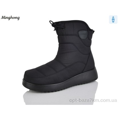 Дутики женские "Minghong" 293 black, (р.р. 37-42), Китай, от 8 шт. Дутики женские "Minghong" 293 black, (р.р. 37-42), Китай, от 8 шт.