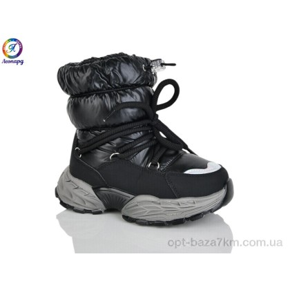 Дутики детские "Леопард" C10 black, (р.р. 31-36), Китай, от 8 шт. Дутики детские "Леопард" C10 black, (р.р. 31-36), Китай, от 8 шт.
