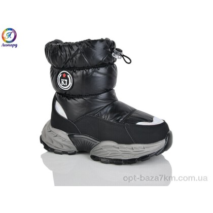 Дутики детские "Леопард" C11 black, (р.р. 31-36), Китай, от 8 шт. Дутики детские "Леопард" C11 black, (р.р. 31-36), Китай, от 8 шт.