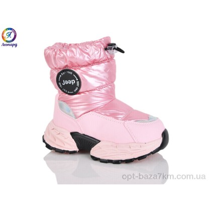 Дутики детские "Леопард" B15 pink, (р.р. 26-30), Китай, от 5 шт. Дутики детские "Леопард" B15 pink, (р.р. 26-30), Китай, от 5 шт.