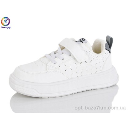 Кроссовки детские "Леопард" K04 white, (р.р. 27-31), Китай, от 5 шт.